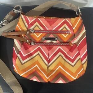Franco Sarto crossbody Shoulder Bag Chevron Pattern Spring Colors